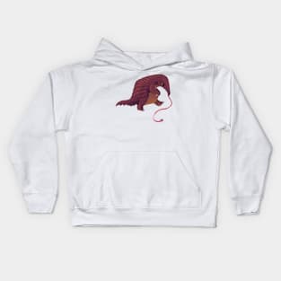 Pangolin Eating an Ant Kids Hoodie